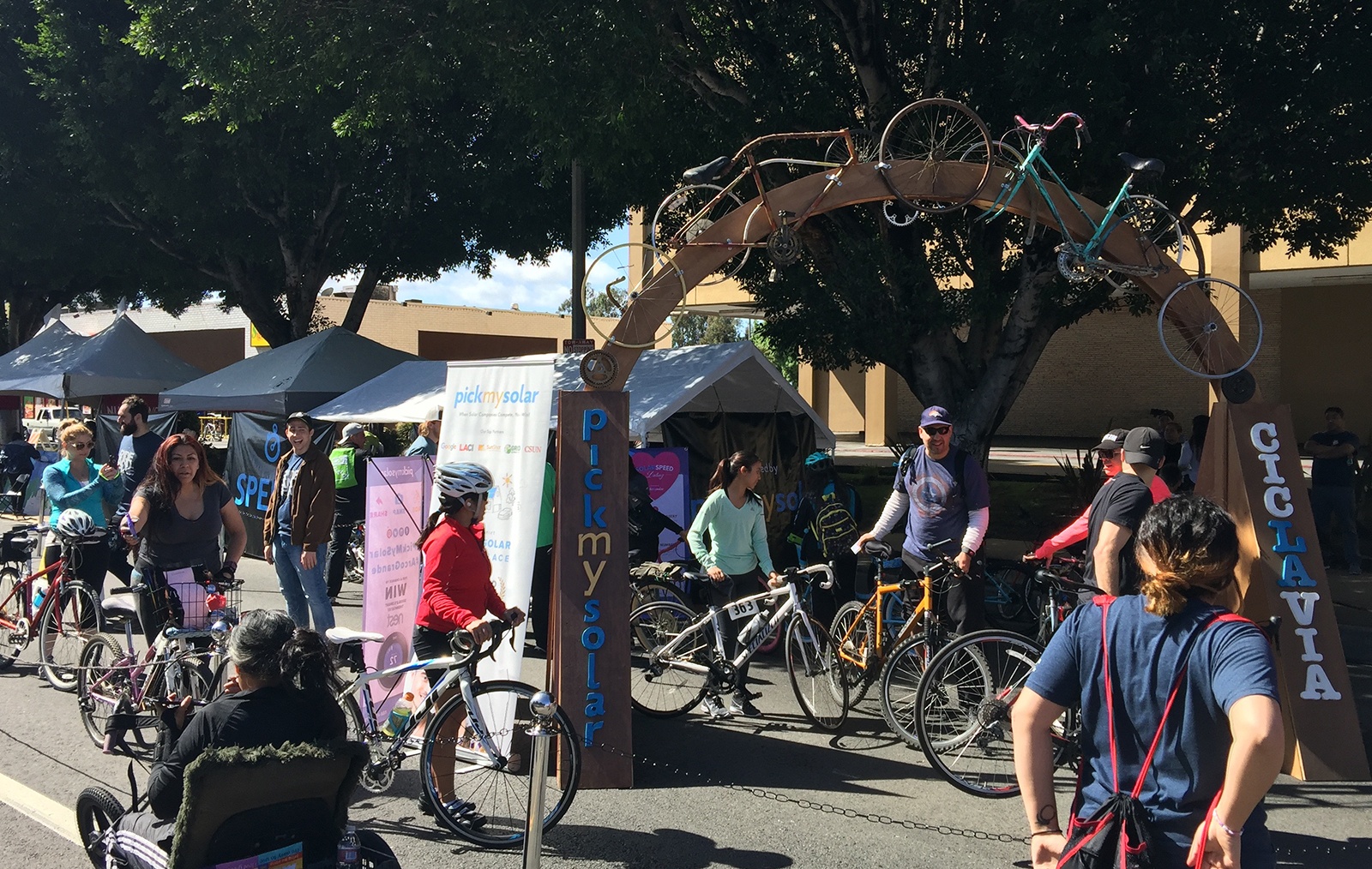 Pick My Solar and CicLAvia in San Fernando Valley