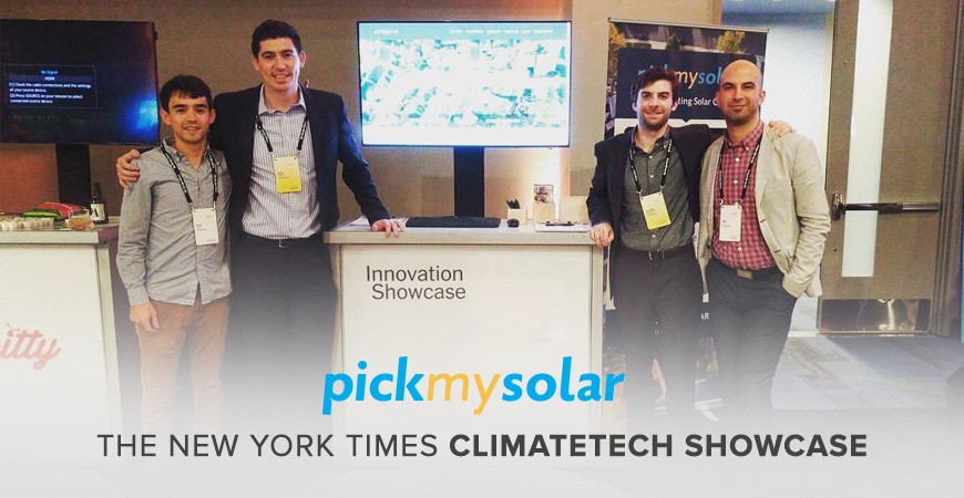 Pick My Solar Showcases at The New York Times' Inaugural ClimateTECH Summit