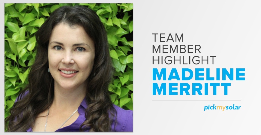 Pick My Solar Team Member Highlight Madeline Merrit
