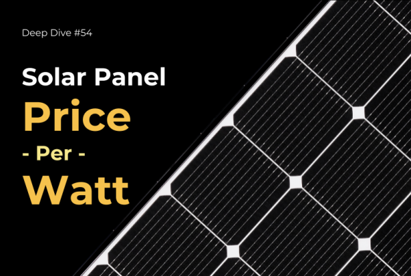 Solar Panel Cost Per Watt