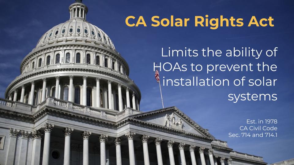 California Solar Rights law