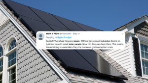 Solar Misconceptions on Twitter government subsidies scam