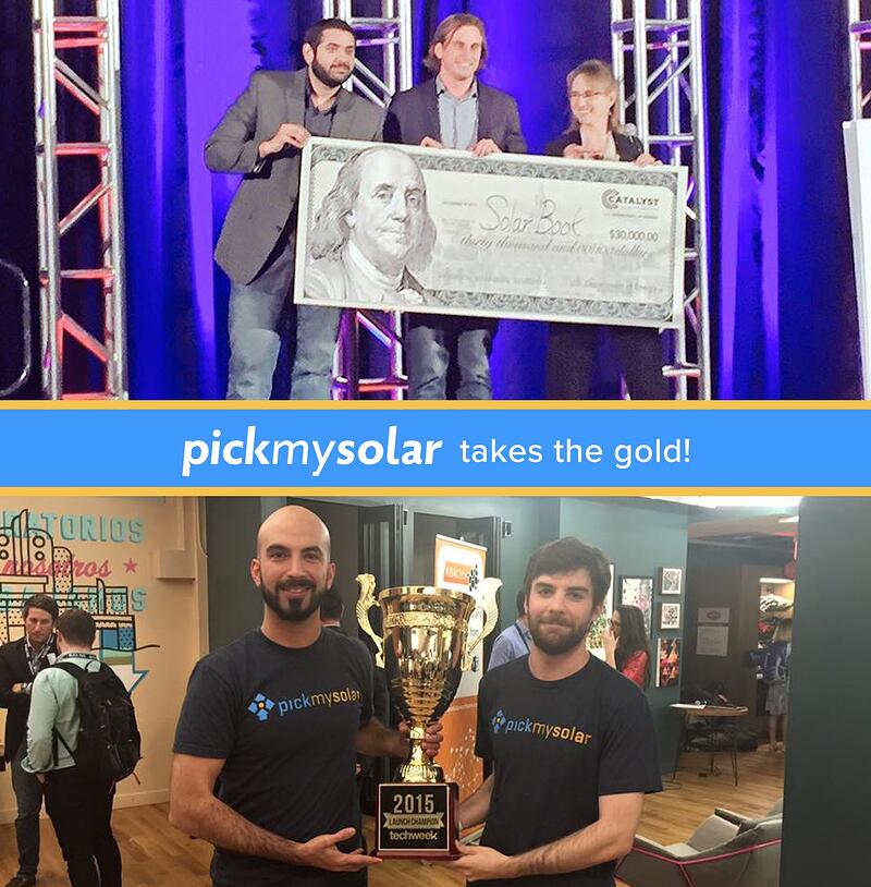 Pick My Solar Wins Techweek and Department of Energy Sunshot Catalyst Competitions