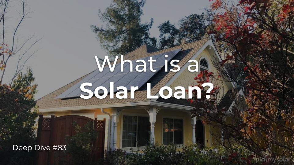 what is a solar loan
